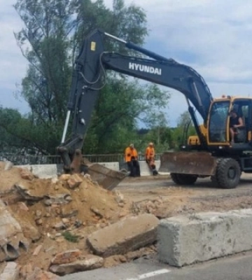 У Демидові на Київщині розпочалося відновлення мосту через Ірпінь - Тимошенко