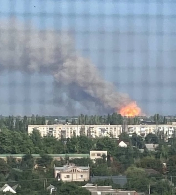 На Чернобаевке гремят мощнейшие взрывы