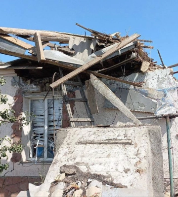 В Николаеве в результате российского обстрела разрушены два дома (ФОТО, ВИДЕО)