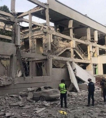 Последствия ночных обстрелов Харькова показала полиция