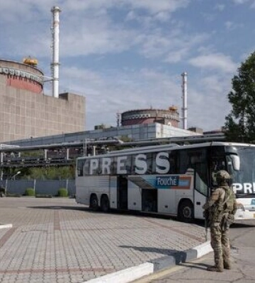 Російські окупанти влаштували провокацію, залучивши пресу, на захопленій Запорізькій АЕС, - Енергоатом