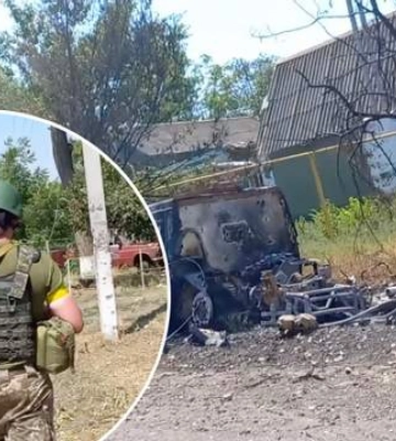 Украинские бойцы показали первое видео из освобожденной Ивановки на Херсонщине