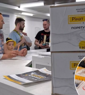 Продуктові набори для переселенців: Фонд Ріната Ахметова передав до Дарницького району міста Києва партію гуманітарної допомоги