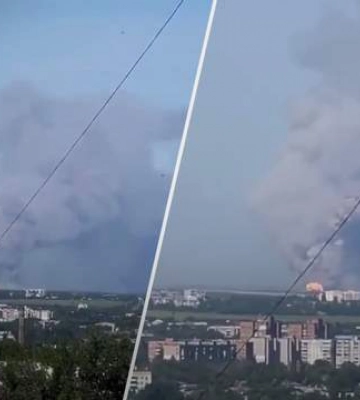В Луганской области снова взрываются склады боеприпасов оккупантов: эпическое видео