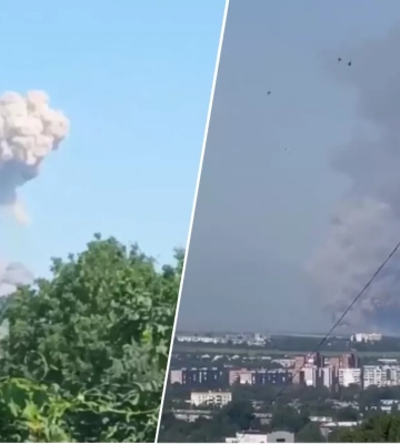 Как будто лавина сошла! В оккупированном Зимогорье взлетели на воздух склады боеприпасов