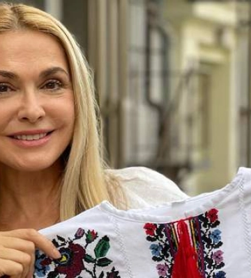 От яремчанских мастериц: Ольга Сумская выставила на аукцион собственную вышиванку