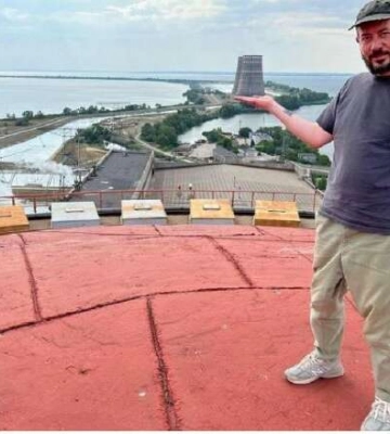 Украинофоб Лебедев пролез на ЗАЭС в оккупированном Энергодаре: украинцы разозлились