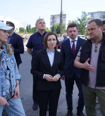 Санду відвідала Бородянку, Бучу та Ірпінь 