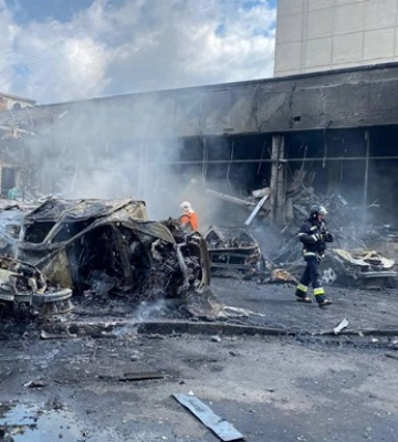 ДСНС показала наслідки обстрілу Вінниці