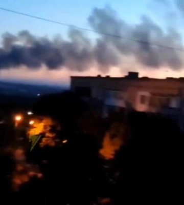 В Луганской области горит очередной склад боеприпасов рашистов (видео)