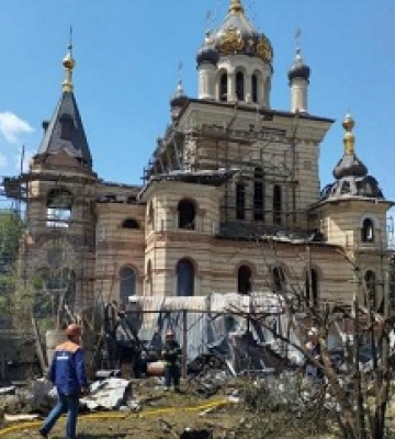 В Виннице из-за ракетного удара пострадал храм УПЦ, есть раненые