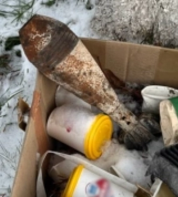 У Рівному на смітнику знайшли мінометну міну