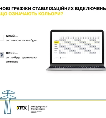 На Дніпропетровщині поновили графіки відключень електроенергії