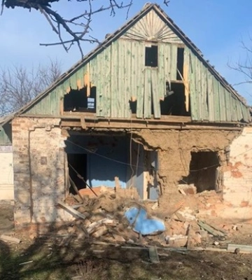 На Запоріжжі під час обстрілу стіна будинку впала на дітей