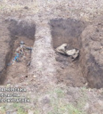У Харківській області ексгумували тіла матері та сина, які загинули від ворожого обстрілу