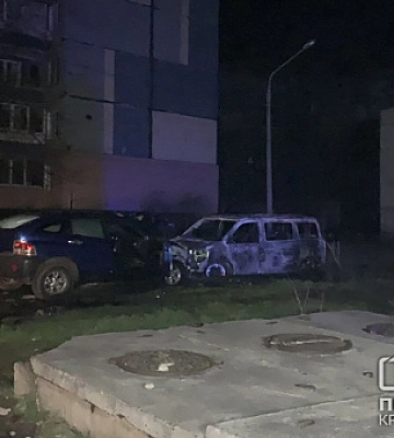В Кривом Роге огнем повреждены два автомобиля
