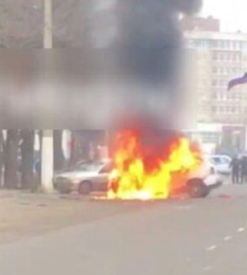 В Мелитополе взорван автомобиль, которым пользовались рашисты, - Федоров. ВИДЕО+ФОТО