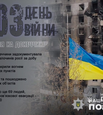 Поліція Донеччини за добу задокументувала 20 воєнних злочинів рф