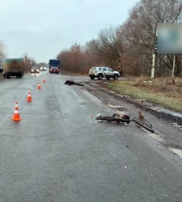 На Полтавщині вантажівка на смерть наїхала на пішохідку