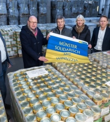 Вінниця отримала від німецьких партнерів модульні кухні для «пунктів незламності»