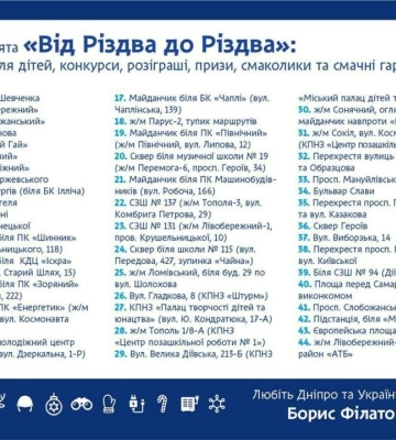 Розваги та смачні гарячі страви: в Дніпрі презентували сімейну програму «Від Різдва до Різдва»