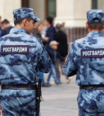 Во временно оккупированный Бердянск приехали 500 военнослужащих Росгвардии