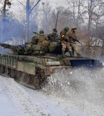 Карта боевых действий в Украине 25 декабря