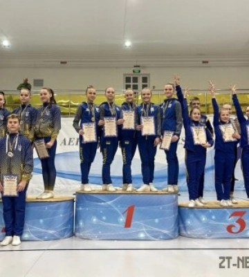 Житомирські спортсмени вибороли срібло у командному заліку Кубку України зі спортивної аеробіки
