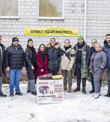 Благодійники надали допомогу для Пункту Незламності у Крюківщині