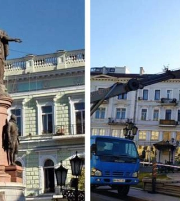 В Одессе начали демонтаж памятника Екатерине II