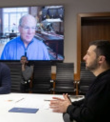 Зеленський домовився з гендиректором BlackRock про координацію з проектів відбудови України