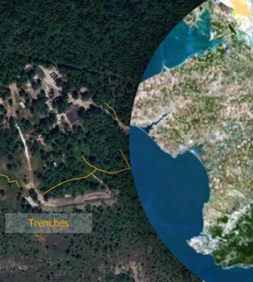 З’явилися супутникові знімки, як росіяни окопуються на півдні Криму