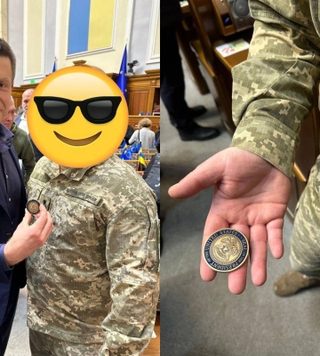 Командир батареї HIMARS Чернявський отримав відзнаку від президента США
