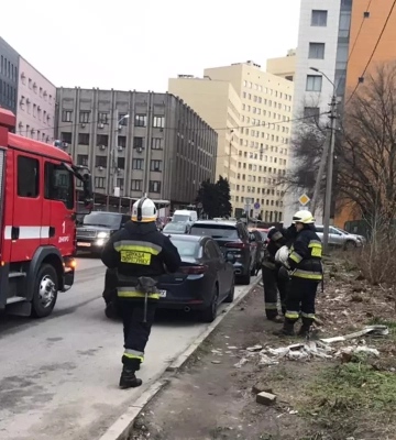 У центрі Дніпра горіла будівля