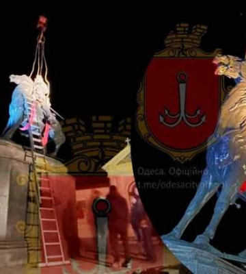 Полетів за Катериною: в Одесі також знесли пам&#039;ятник Суворову