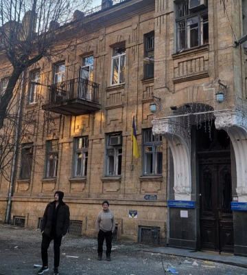 У Херсоні внаслідок ракетного обстрілу пошкоджено будівлю обласного кардіодиспансеру