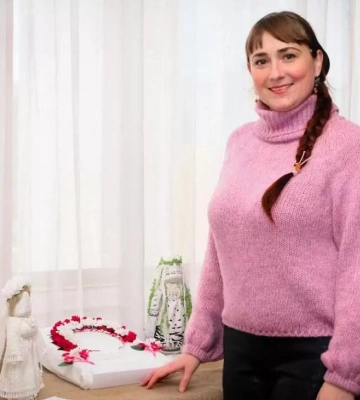 Полтавка виготовила копію 70-річного весільного вінка