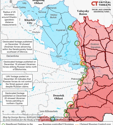 ISW проаналізував реакцію блогерів РФ на спробу наступу на Харківщину