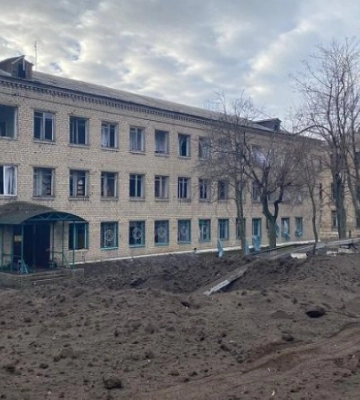 Унаслідок ракетних ударів по Костянтинівці на Донеччині поранено людину