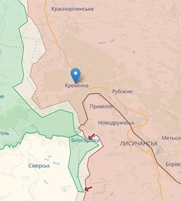 За тиждень українські воїни просунулися на понад 2 км до Кремінної