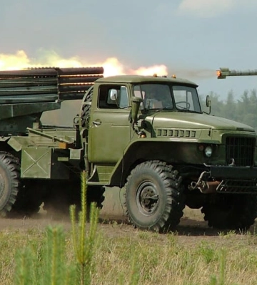 Українські військові показали, як спалили &quot;Гради&quot; росіян на Донецькому напрямку. Відео
