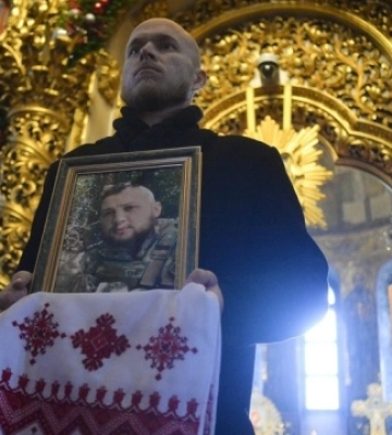У Києві попрощалися із загиблим на фронті політв&#039;язнем кремля Афанасьєвим