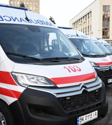 Рівненщина отримала 9 автомобілів швидкої допомоги