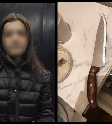 В Ужгороді затримали зловмисницю, яка поранила ножем співмешканця та намагалася приховати злочин