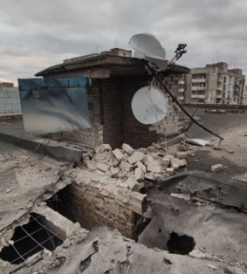 Последствия обстрела 30 декабря Степногорска Запорожской области. ФОТОрепортаж