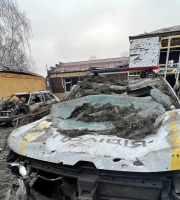 Окупанти вдарили ракетою С-300 по відділу поліції у Донецькій області (ФОТО)