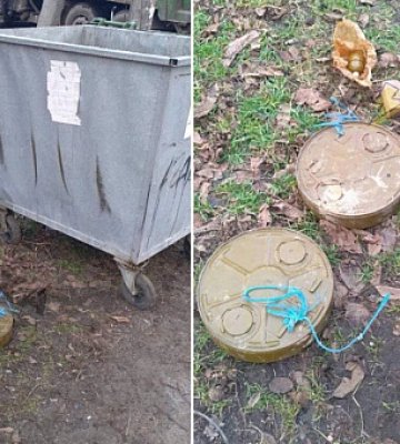 У Дніпрі знайшли гранати, міни та вибухівку у сміттєвому баку