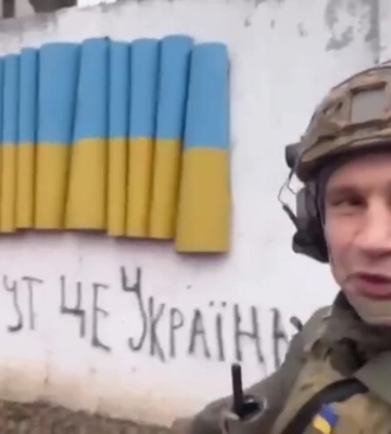 Кличко зустрічає Новий рік з українськими воїнами у Бахмуті (відео)
