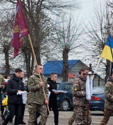 Волиняни прощались із  Героєм Олексієм Мельничуком 