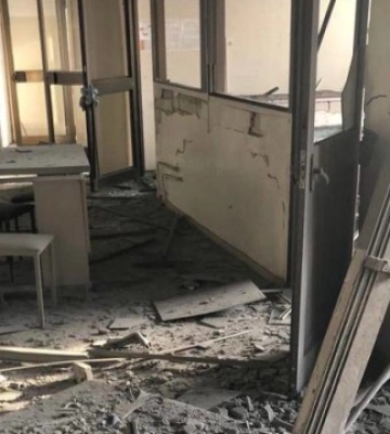 У Херсонській ОВА показали, як виглядає дитяча лікарня після російського обстрілу